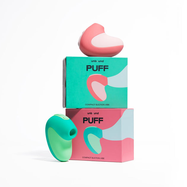 Puff with packaging