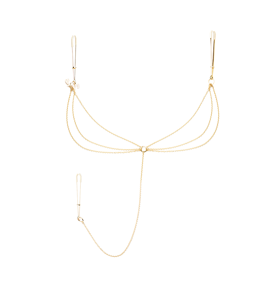 Nipple & Clit Clamp Set Adjustable Body Jewelry | Unbound Nipple & Clit Clamp Set Adjustable Body Jewelry | Unbound
