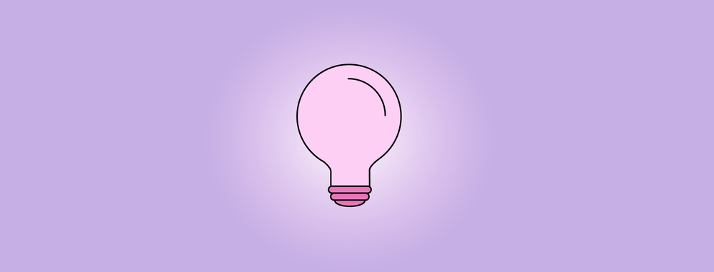 illustration of a lightbulb going off