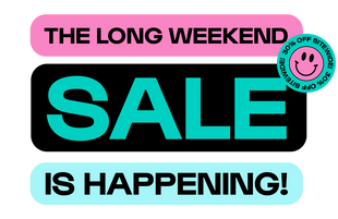 Long Weekend Day Sale Text