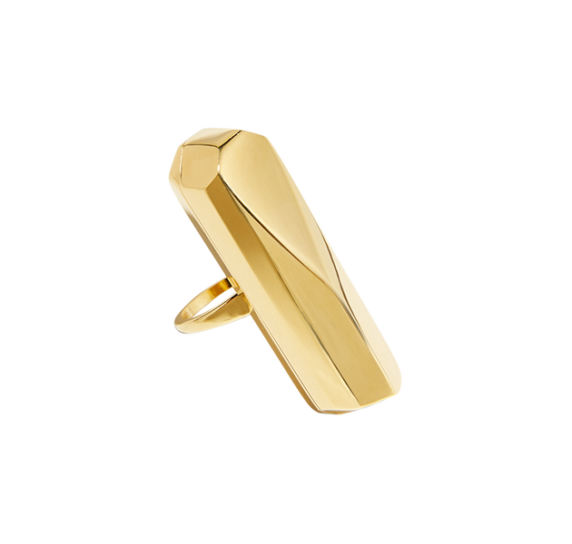 Palma vibrating ring in gold color