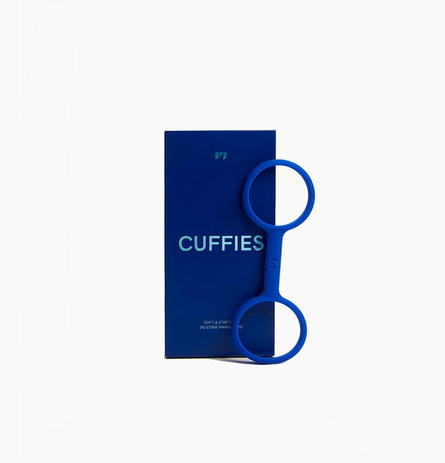 Cuffies navy blue silicone handcuffs