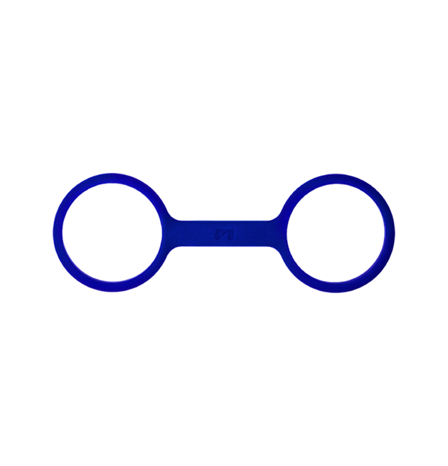 Navy blue silicone handcuffs